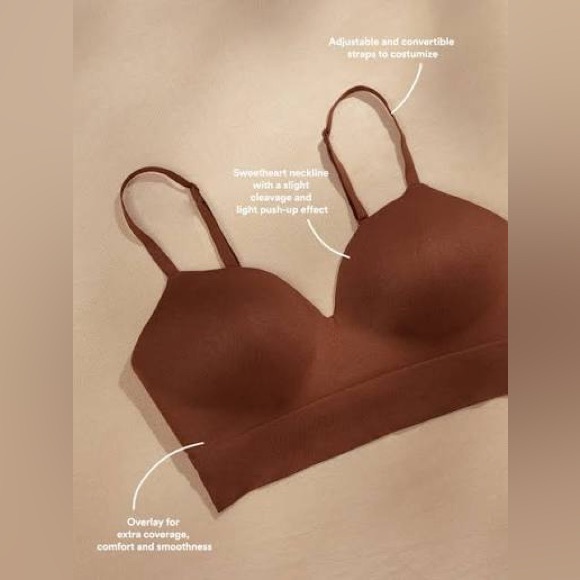 Shapermint Chocolate Supportive Comfort Wireless Shaping Bra🖤 - Picture 3 of 16